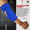 thumbnail image 3 of RDX MMA Elbow Brace Elbow Support Arm Brace Elbow Sleeve Equate Adjustable Elbow Support, Blue, 3 of 5