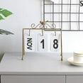 thumbnail image 2 of WHAMVOX  Bird Perpetual Calendar Ornaments Desktop Color Decorative Office Golden, 2 of 8
