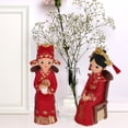thumbnail image 4 of 1 juego de figuras de novios de estilo chino, decoración de boda, regalo para recién casados, 4 of 7