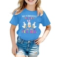thumbnail image 3 of Tiijoy Easter Graphic Tee for Girls Cute Short Sleeve Round Neck T Shirt, Sizes 3-13, 3 of 3