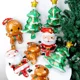 thumbnail image 5 of 50/1 piezas de globos de papel de aluminio para Navidad, globo con forma de hombre de jengibre y Papá Noel para árbol de Navidad, juguetes para niños, regalos para el hogar, decoración para fiestas de, 5 of 5