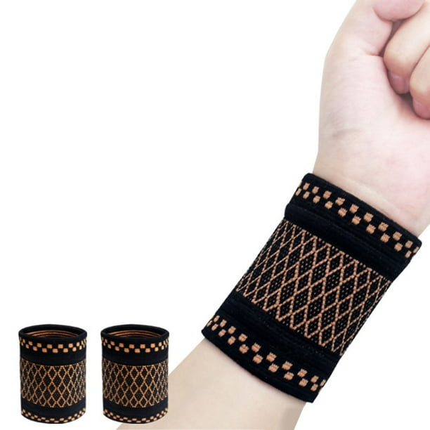 uds. Muñequera de compresión de cobre, muñequera de compresión, soportes de muñeca para hombres y mujeres, tenis, deporte, Fitness