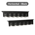 thumbnail image 3 of Graflsoa Wall-Mounted Horizontal Fishing Rod Holder - Black, Holds 6 Rods, Easy Installation with Screws, Durable EVA Material, Compact Size 35x6cm, 3 of 6