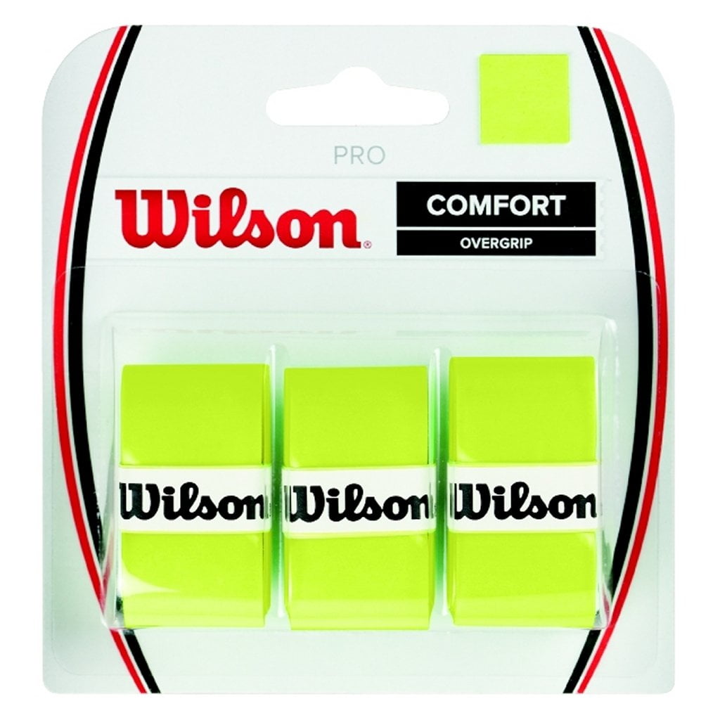 Green Wilson Pro Overgrip Perforated 3 Pack Pink Tennis White Squash Badminton