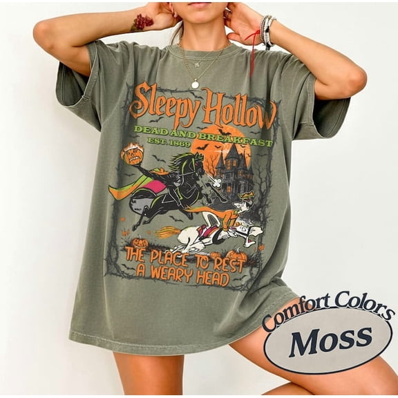 Vintage The Headless Comfort Colors Shirt, Halloween Sleepy Hollow Dead And Breakfast Tee, Halloween Party 2026
