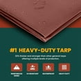 thumbnail image 4 of Tarp Cover 20X25 Green/Black Heavy Duty Thick Material, Waterproof, Great for Tarpaulin Canopy Tent, Boat, RV or Pool Cover!!!, 4 of 7