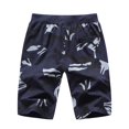 thumbnail image 2 of SWSMCLT Men's Beach Soft Lightweight Fashion Gym Shorts Camo Printed Joggers Cotton Comfy Casual Track Shorts Navy Large, 2 of 4