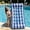 D, variant on Inflatable Floating Bed Lounger, Pool Air Mattress with Headrest for Swimming, Tropical Stripe Water Sleeping Pad for Beach, 53.2x28.4 Inch, Deep Blue A