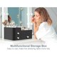 thumbnail image 2 of YBQF Makeup Organizer for Vanity,Large Countertop Organizer with Drawers,Dresser Bathroom Cosmetics Organization and Storage for Perfume Skin Care Nail Polish Brushes Eyeshadow Lipstick(Blac, 2 of 5