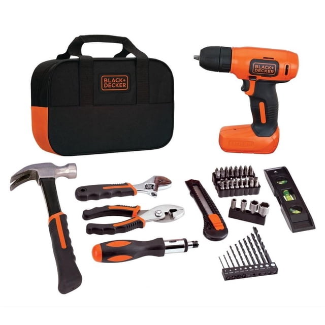 Taladro/Atornillador Inalámbrico Black & Decker 8 V más Accesorios