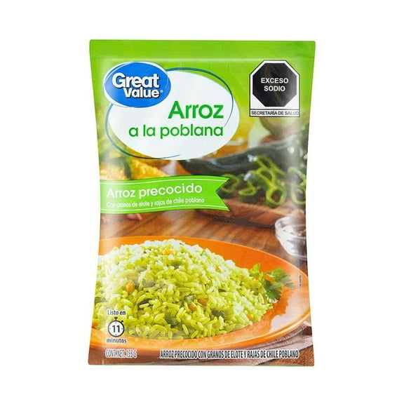 Arroz Great Value precocido a la poblana 155 g