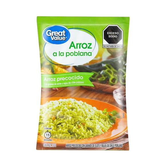 Arroz Great Value precocido a la poblana 155 g
