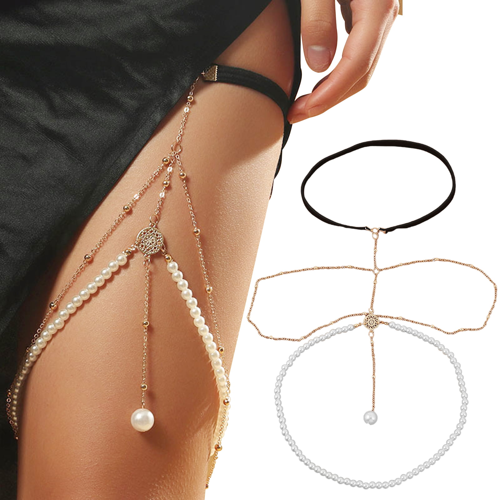 Leg Chains Body Pendant Body Jewelry Accessories for Women Full Body Pendant Legs Body Jewelry Beach Jewelry