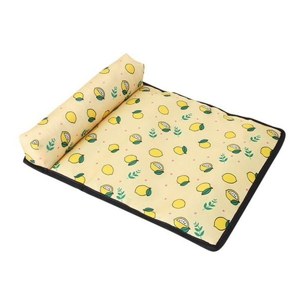 Pet Pillow Cooling Mat Pad Summer Dogs Cats Ice Silk Cooling Blanket Cushion Pet Sofa Kitten Puppy SuppliesL He Qiyong unisex