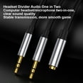 thumbnail image 4 of 2 In 1 Audio Cable, AUX3.5 Audio Cable, Flexible Aluminium Alloy For DVD  For Sound TV Silver 0.3M, 4 of 8