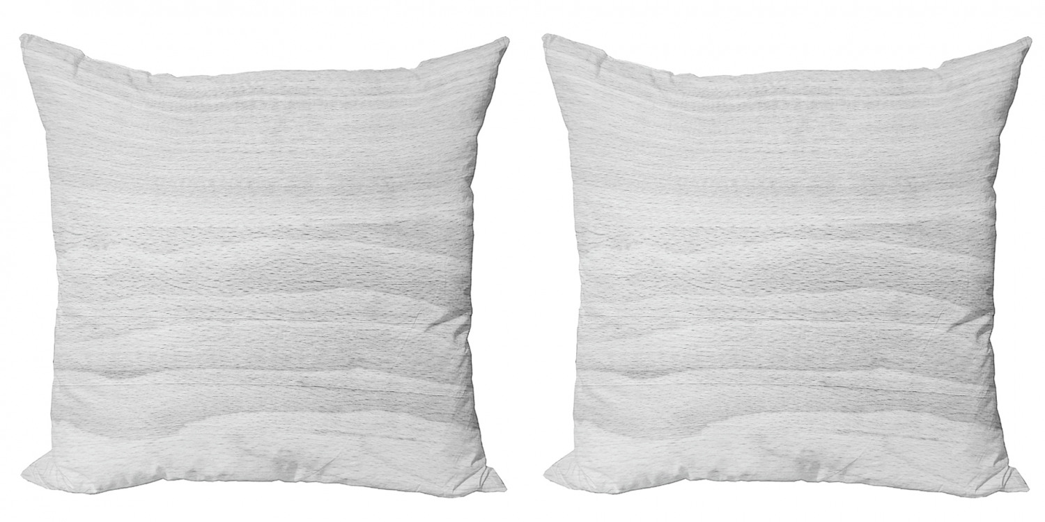 Grey Throw Pillow Cushion Cover Pack of 2, Close up Image of Hardwood