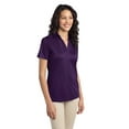 thumbnail image 4 of Port Authority Ladies Silk Touch Performance Polo-XL (Bright Purple), 4 of 6