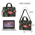 thumbnail image 3 of FORMRS 16" Laptop Sleeve Bag Carrying Case with Handle Travel Shoulder Briefcase, Red Flamingo Pattern, 3 of 8
