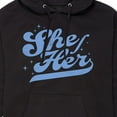 thumbnail image 3 of Instant Message - She Her - Men's Pullover Hooded Fleece Sweatshirt, 3 of 6