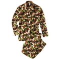 thumbnail image 5 of Men's Notch Collar Fleece Pajama Sets - Camouflage Medium, 5 of 6