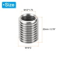 thumbnail image 2 of Unique Bargains Adaptateurs Filetage Manchon Réducteur Écrou M16 * 2 Mâle à M12 * 1,75 Femelle Réparation Insert Vis Réducteur 20mm 6 Pcs, 2 of 6
