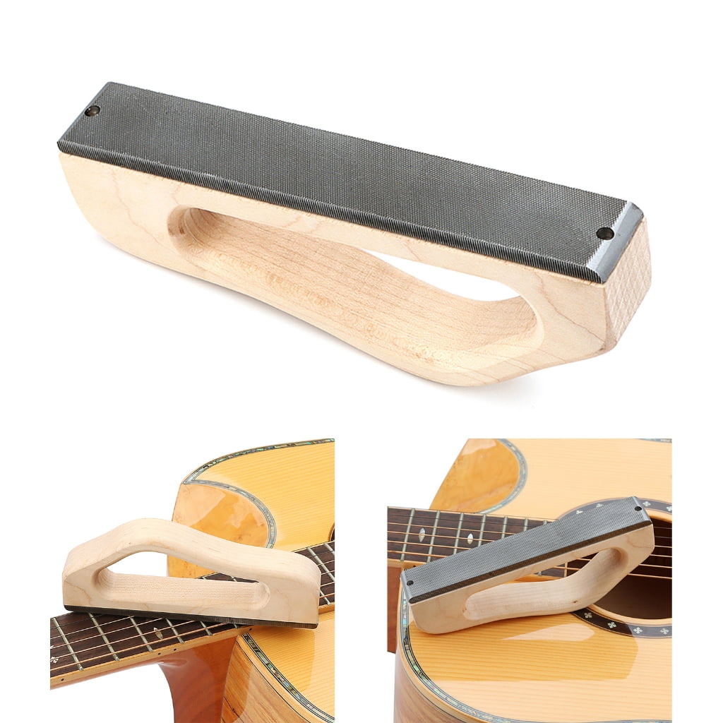 Oasiva Guitar Fret Leveler Leveling File Guitar Fret Crowning File Leveling Beam Sanding Leveler Luthier Tool for Guitar Bass
