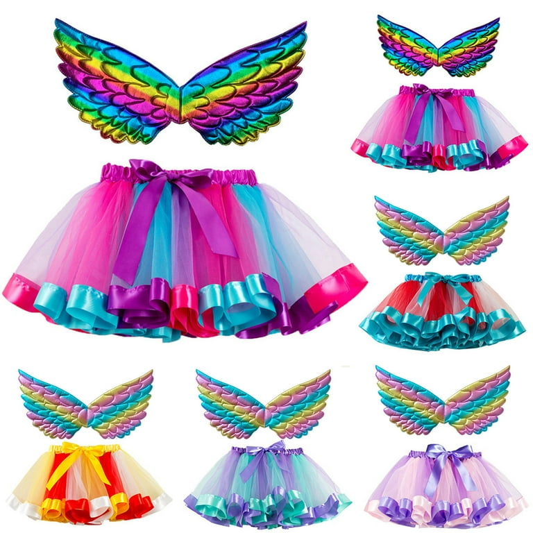 Leather Simple Jacket Ballet Skirt Kids Kids Girls Ballet Skirts Party Rainbow Tulle Dance Skirt With Wing Outfits Poodle Skirts for Big Girls Checke Skirt Girls Walmart