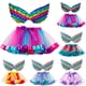 thumbnail image 3 of Gibobby faldas largas de mujer casuales Faldas de ballet para niñas, fiesta de disfraces, falda de baile de tul arcoíris con trajes de(Azul， 9-11 Años), 3 of 4