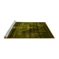 thumbnail image 2 of Ahgly Company Machine Washable Indoor Rectangle Oriental Yellow Industrial Area Rugs, 2' x 4', 2 of 4