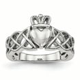thumbnail image 1 of Stainless Steel Polished Claddagh Ring 6 Size, 1 of 7