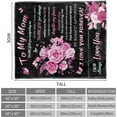 thumbnail image 6 of Mother Day Blanket, Rose Blanket Throw Gifts for Mom, Soft Lightweight Rose Butterfly Flannel Blanket, Black Cozy Fuzzy Plush for Mom Birthday Gift from Daughter Son, Couch, Bed, Chair, 50"x60", 6 of 6