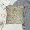 thumbnail image 2 of Boho Pillow Covers 18x18 Inch Geometric Tribal Carpet Pattern Throw Pillows Covers Yellow Blue Distressed Vintage Outdoor Decorative Cushion Covers Boho14-11, 2 of 5