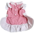 thumbnail image 3 of Pet Maid Outfit Cat Princess Dresses Adorable Costume for Cats Dogs Birthday Party, Black White S, 3 of 7