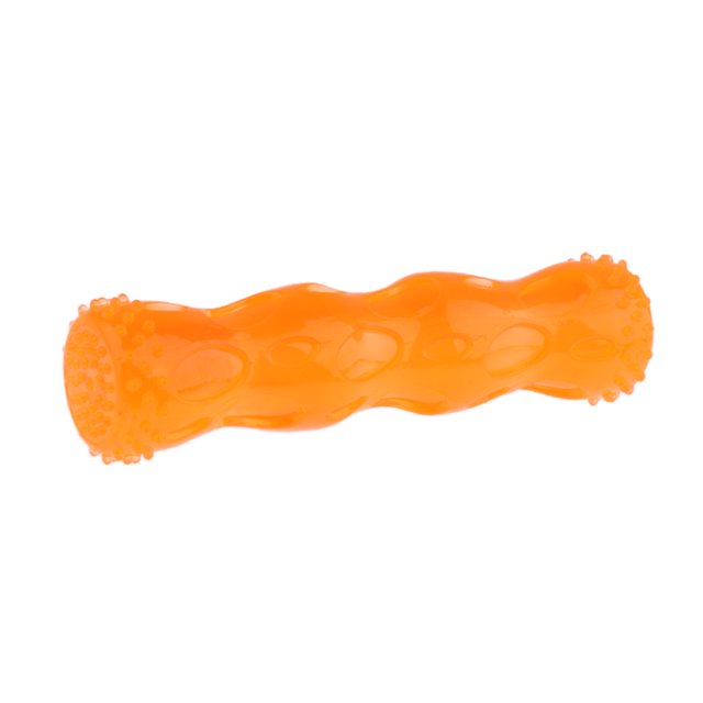 Juguetes de goma perros, cachorros para perros, moler los , limpia, herramienta de palo molar, juguete Naranja m Sunnimix Barra de dientes para perros