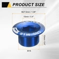 thumbnail image 2 of Uxcell Crank Cover Screw M18 Aluminum Alloy Bicycle Crank Fixing Bolt, Blue, 2 of 7