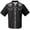 Black, variant on Mens Golf Shirts Western Denim 3D Printed Lapel Button Short Sleeve Floral Mens Clothing,Black,L