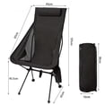 thumbnail image 1 of Silla plegable, nueva y mejorada, portátil para exteriores, para playa, 1 of 6