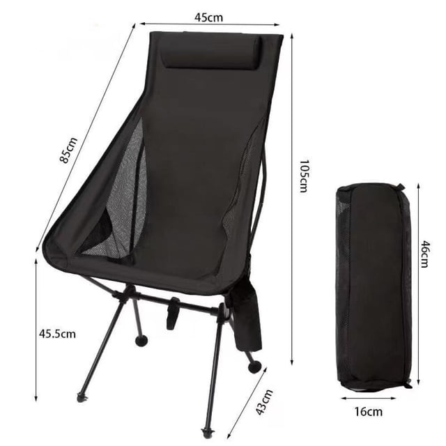 Silla plegable, nueva y mejorada, portátil para exteriores, para playa
