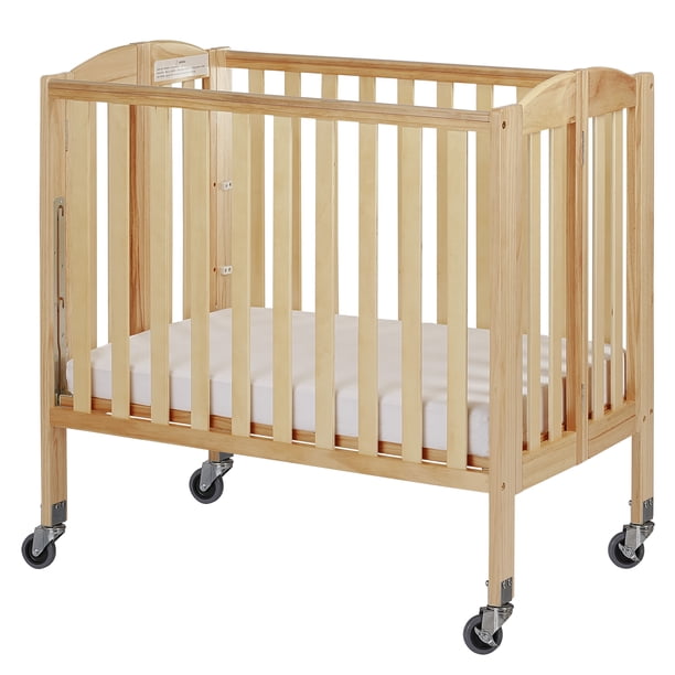 Dream On Me Birch 3in1 Folding Portable Mini Crib, Natural