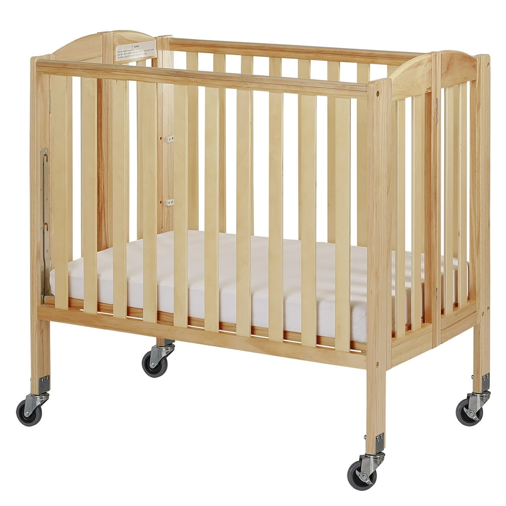 Dream On Me Birch 3in1 Folding Portable Mini Crib, Natural Walmart