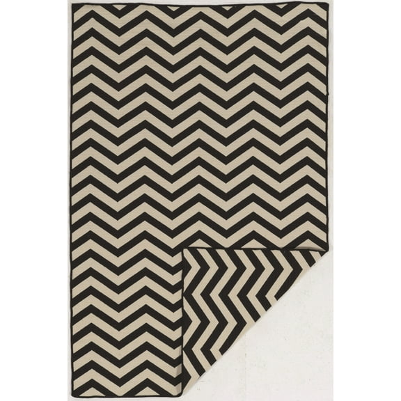 Salonika Reversible Chevron Purple 5X8
