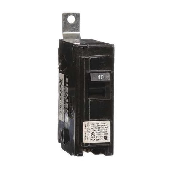 Siemens Circuit Breaker,40A,Bolt On,120/240V,1P B140