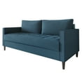 thumbnail image 2 of Castle Place Classic Linen Upholstered Sofa, Blue, 2 of 7
