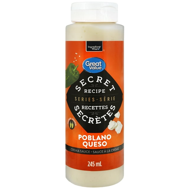 Great Value Secret Recipe Series Poblano Queso Crema Sauce