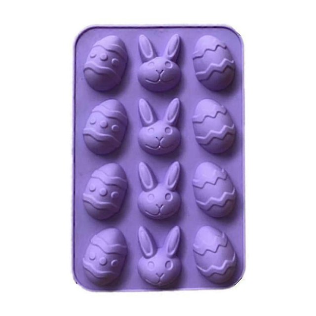 Easter Egg Rabbit Silicone Cake Fondant Chocolate Mold Biscuit Baking Supply