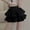 Black, variant on DuoJiaJ Women's High Waist Fashion Design Cake Skirt Petite Pleated Tutu Skirt Skirts For Women Black L