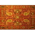thumbnail image 1 of Ahgly Company Machine Washable Indoor Rectangle Persian Yellow Traditional Area Rugs, 8' x 10', 1 of 4