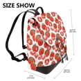 thumbnail image 2 of Salouo Hand Drawn Tomatoes Pattern PU Leather Backpack,Purse for Women Fashion Multipurpose Design Handbag Ladies Shoulder Bags Travel Backpack, 2 of 4