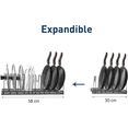 thumbnail image 3 of Organizador de Sartenes Bluelander con 10 Compartimientos Ajustables, Soporte de Tapa, Compartimientos Ajustables, 3 of 6