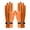 Orange, variant on AWZXDE Ladies' 2024 Autumn and Winter Versatile Windproof Thick Leather Gloves for Cold Weather Orange,L